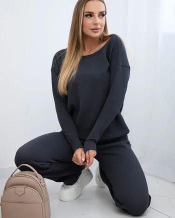 Komplet sweterkowy Bluza + Spodnie